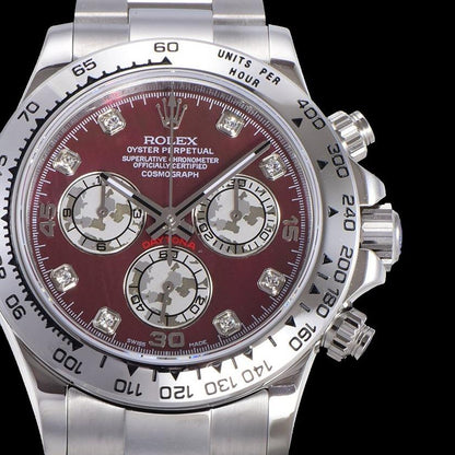 DAYTONA CUSTOM STEEL CASE RED PEARL DIAL