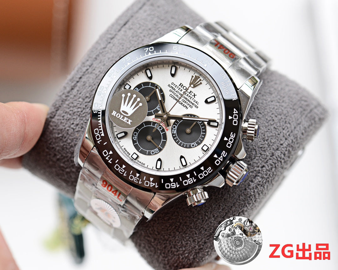 DAYTONA 40MM BLACK CERAMIC PANDA DIAL