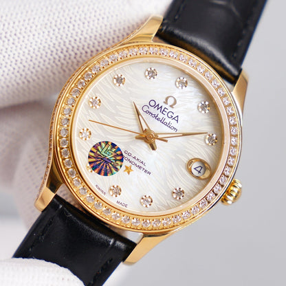 CONSTELLATION 33MM AUTOMATIC GOLD DIAMOND BEZEL